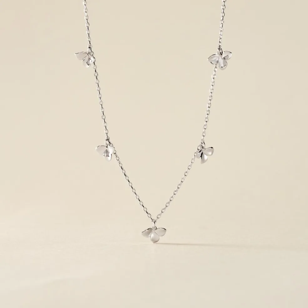 Collier Narcisse Dream Argent Blanc