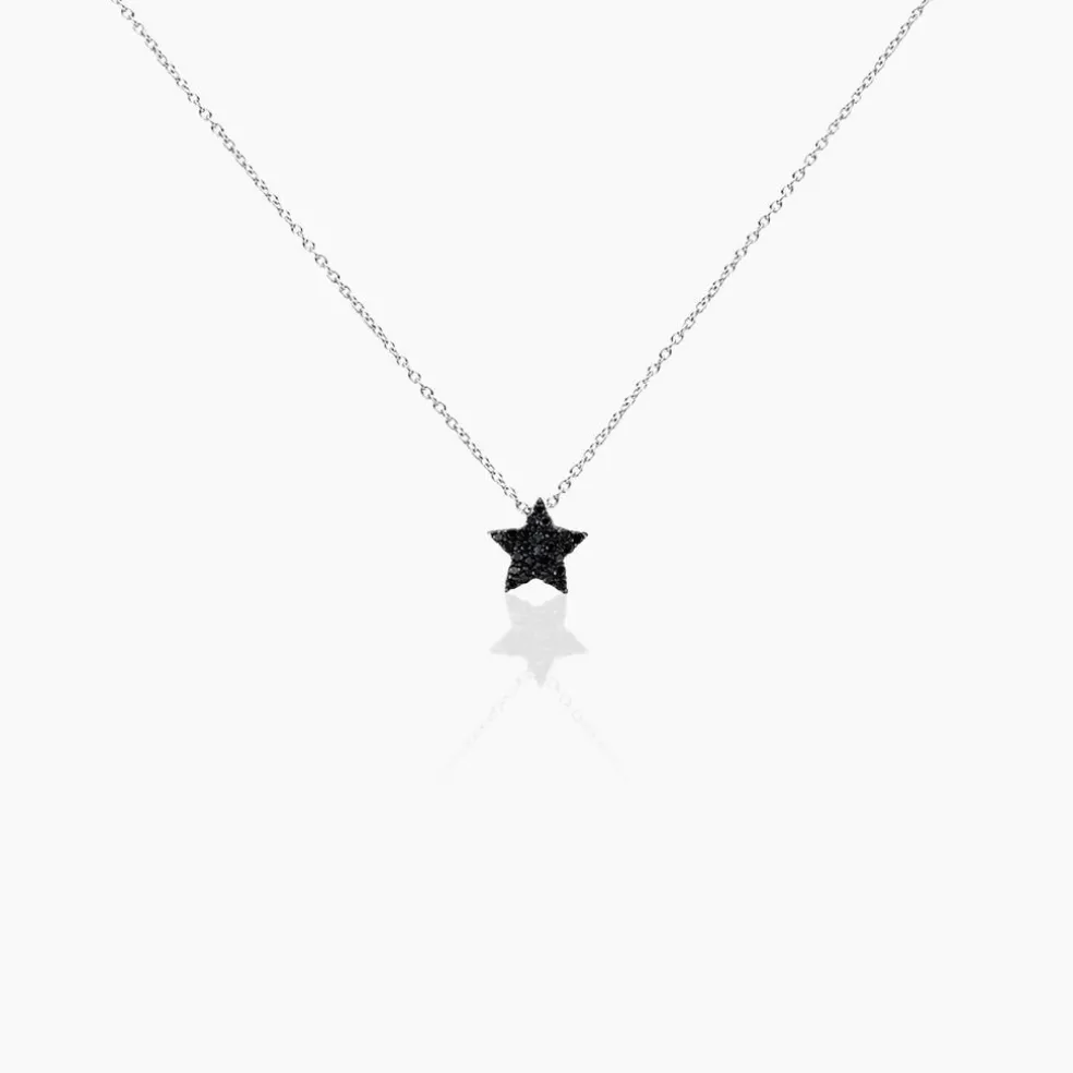 Collier Nasima Argent Blanc Spinelle