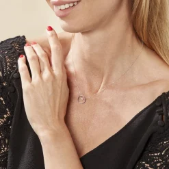 Collier Natalane Or Blanc Diamant