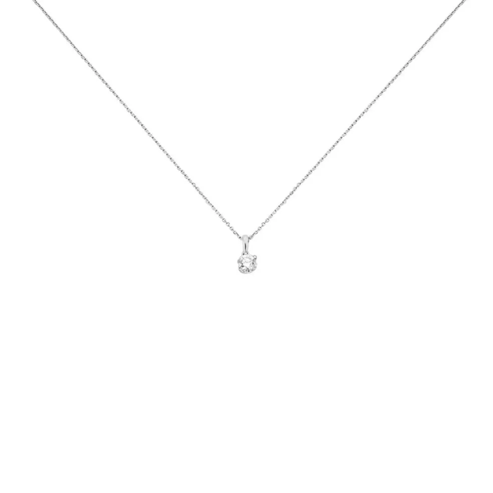 Collier Natalia Platine Blanc Diamant