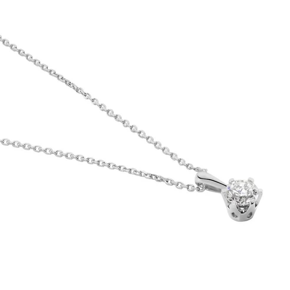Collier Natalia Platine Blanc Diamant