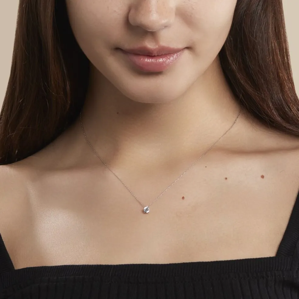 Collier Nazha Or Blanc Oxyde De Zirconium