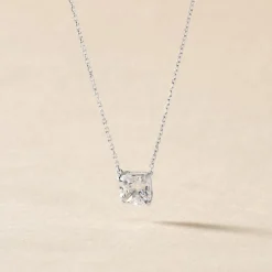 Collier Naziha Or Blanc Oxyde De Zirconium