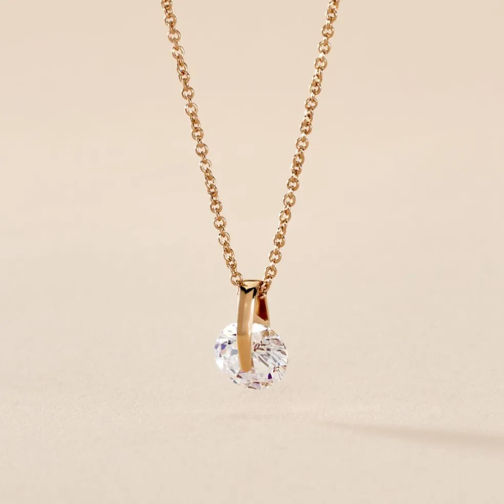 Collier Nelina Plaqué Or Jaune Oxyde De Zirconium