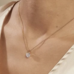 Collier Nelina Plaqué Or Jaune Oxyde De Zirconium