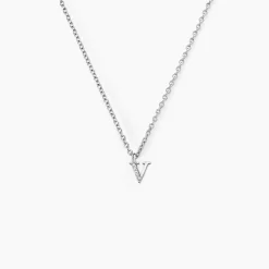 Collier Neruda Argent Blanc Oxyde De Zirconium