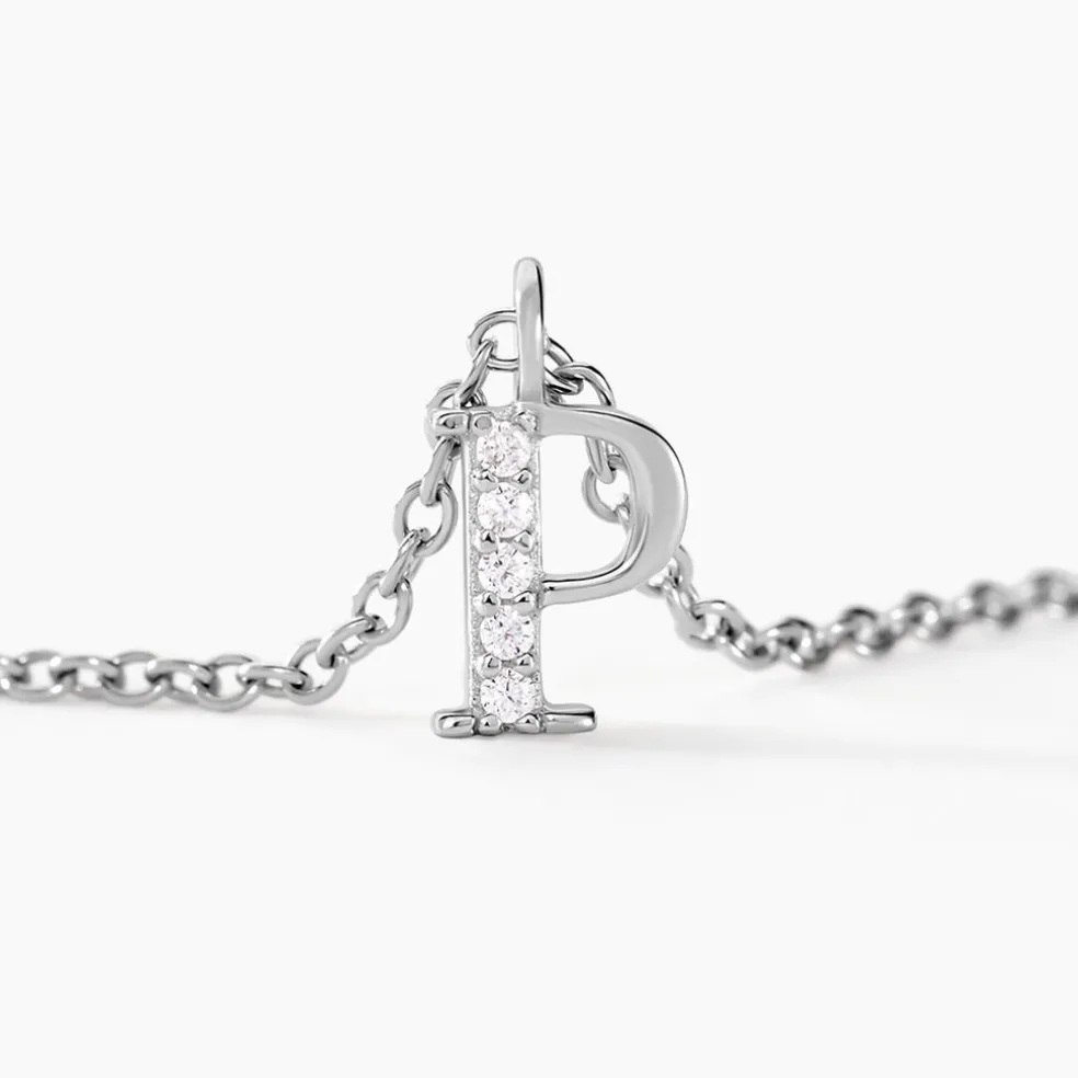 Collier Neruda Argent Blanc Oxyde De Zirconium