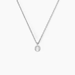 Collier Neruda Argent Blanc Oxyde De Zirconium