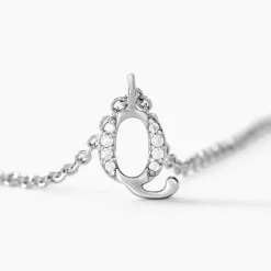 Collier Neruda Argent Blanc Oxyde De Zirconium