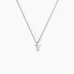 Collier Neruda Argent Blanc Oxyde De Zirconium