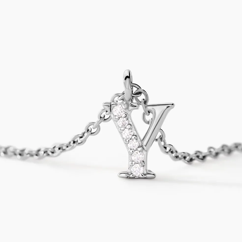 Collier Neruda Argent Blanc Oxyde De Zirconium