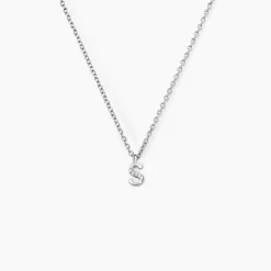 Collier Neruda Argent Blanc Oxyde De Zirconium