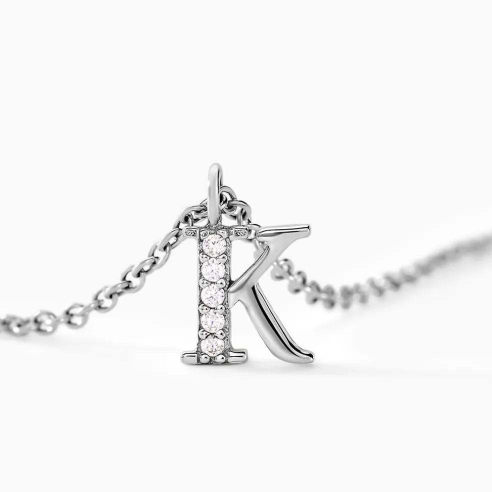 Collier Neruda Argent Blanc Oxyde De Zirconium