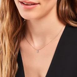 Collier Neruda Argent Blanc Oxyde De Zirconium