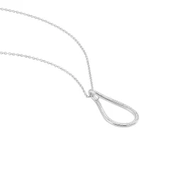 Collier Netta Argent Blanc Oxyde De Zirconium