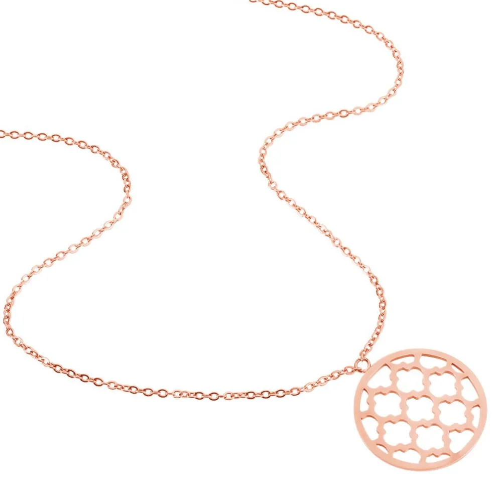Collier Nevenka Acier Rose