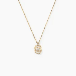 Collier Nid D'amour Or Jaune Diamant