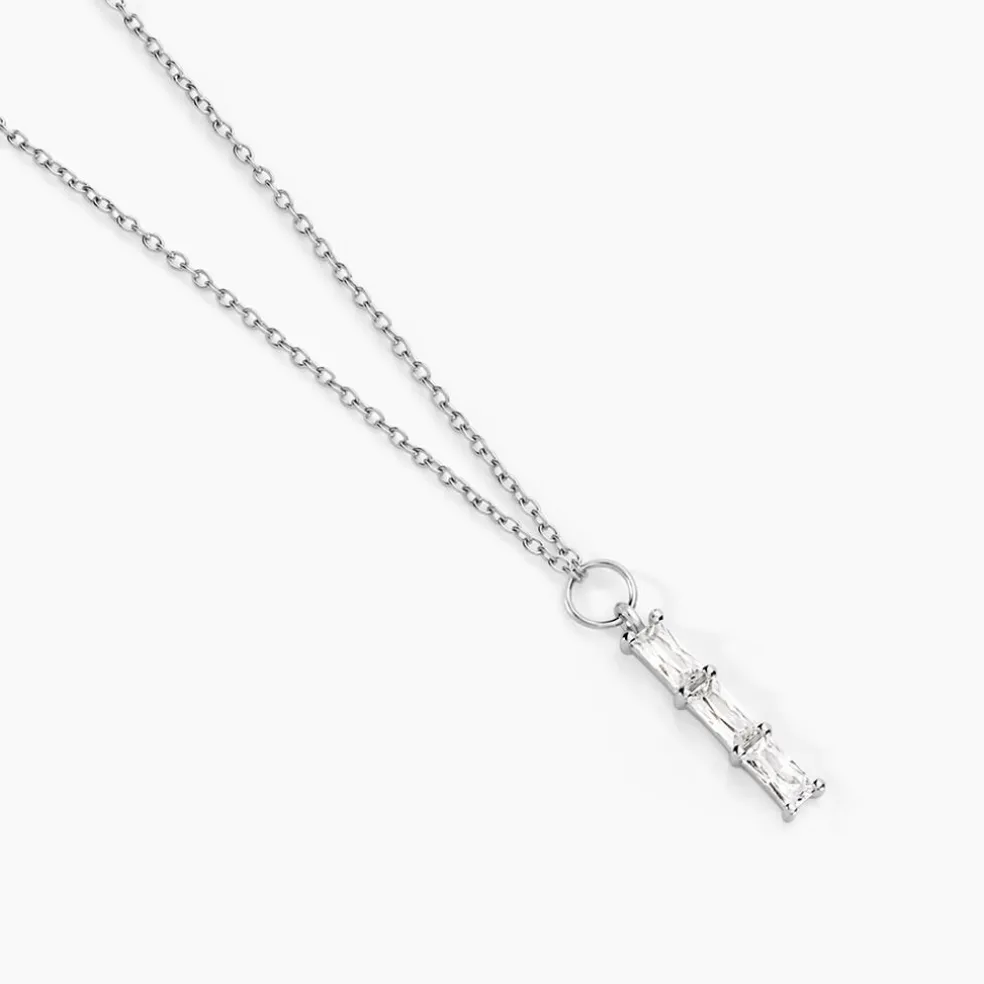 Collier Nikolia Argent Blanc Oxyde De Zirconium