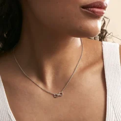 Collier Nohemi Argent Blanc Oxyde De Zirconium