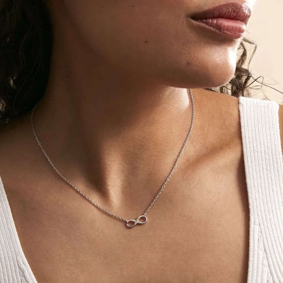 Collier Nohemi Argent Blanc Oxyde De Zirconium