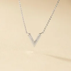 Collier Nollia Argent Blanc Oxyde De Zirconium