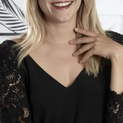 Collier Nollia Argent Blanc Oxyde De Zirconium