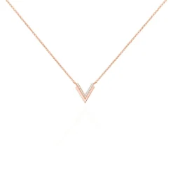 Collier Nollia Argent Rose Oxyde De Zirconium