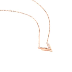 Collier Nollia Argent Rose Oxyde De Zirconium