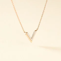 Collier Nollia Argent Rose Oxyde De Zirconium