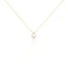 Collier Norah Or Jaune Perle De Culture Et Oxyde De Zirconium