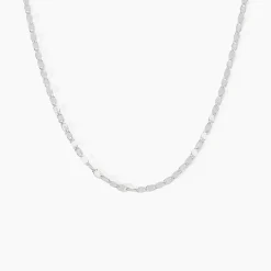 Collier Norene Argent Blanc