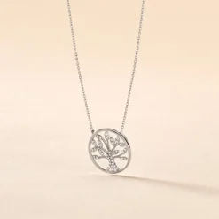 Collier Norina Or Blanc Diamant