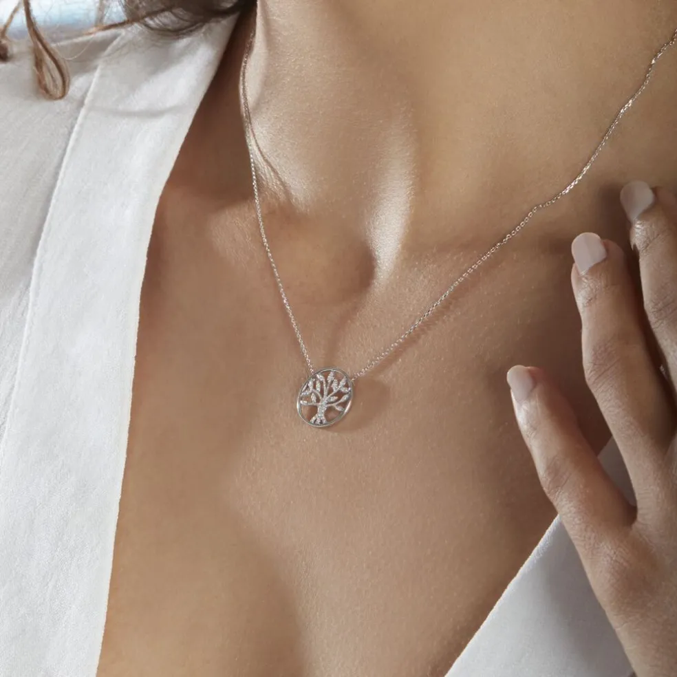 Collier Norina Or Blanc Diamant