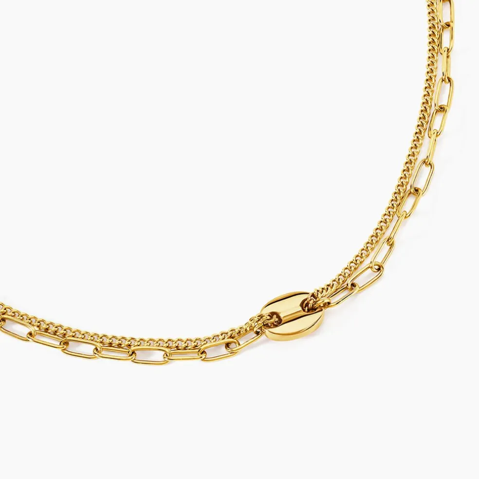 Collier Numah Acier Jaune