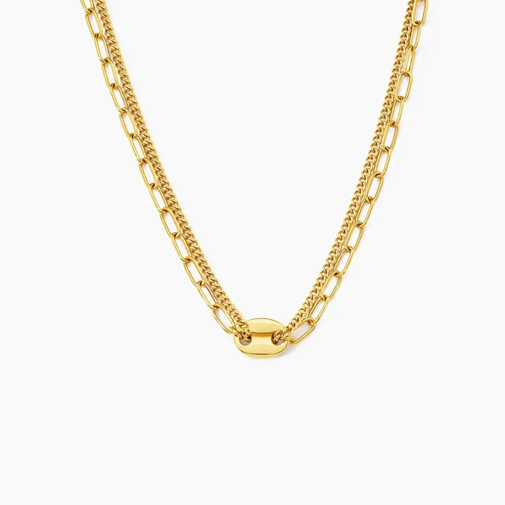 Collier Numah Acier Jaune