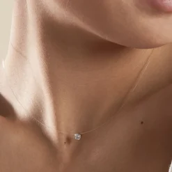 Collier Nylon Argent Blanc Oxyde