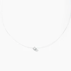 Collier Nylon Argent Blanc Oxyde