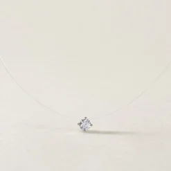 Collier Nylon Argent Blanc Oxyde