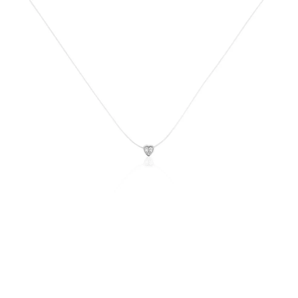 Collier Nylon Argent Blanc Oxyde