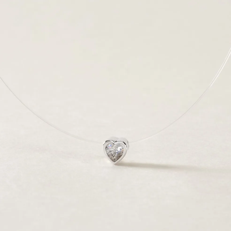 Collier Nylon Argent Blanc Oxyde