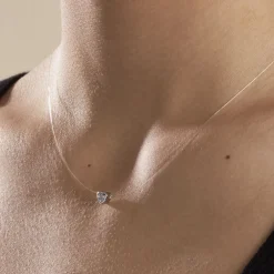 Collier Nylon Argent Blanc Oxyde