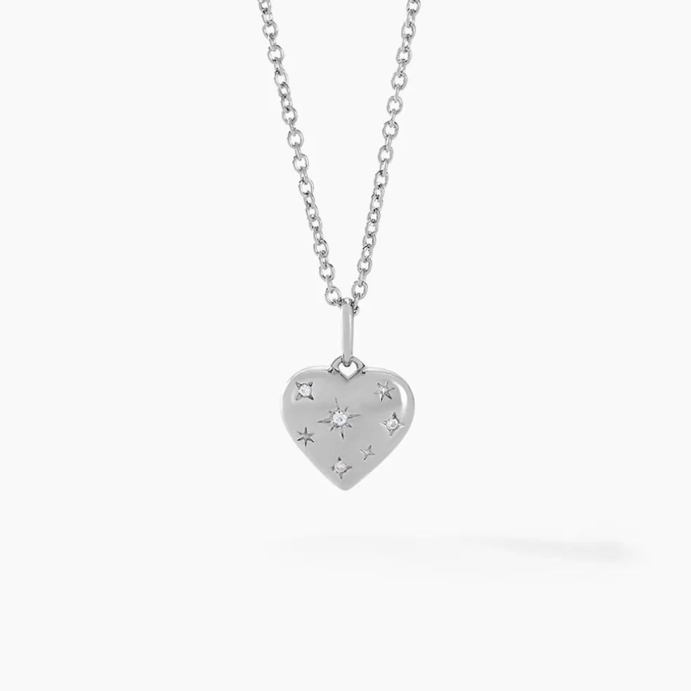 Collier Ocean Argent Blanc Oxyde De Zirconium