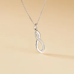 Collier Odile Argent Blanc Oxyde De Zirconium