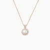 Collier Olivia Argent Rose Perle De Culture Et Oxyde De Zirconium
