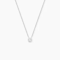 Collier Oliviane Argent Blanc Oxyde De Zirconium
