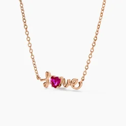 Collier Olufe Argent Rose Oxyde De Zirconium