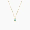 Collier Ondée Or Jaune Amazonite