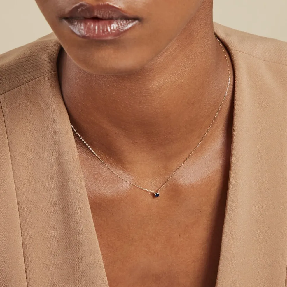 Collier Onora Or Jaune Saphir