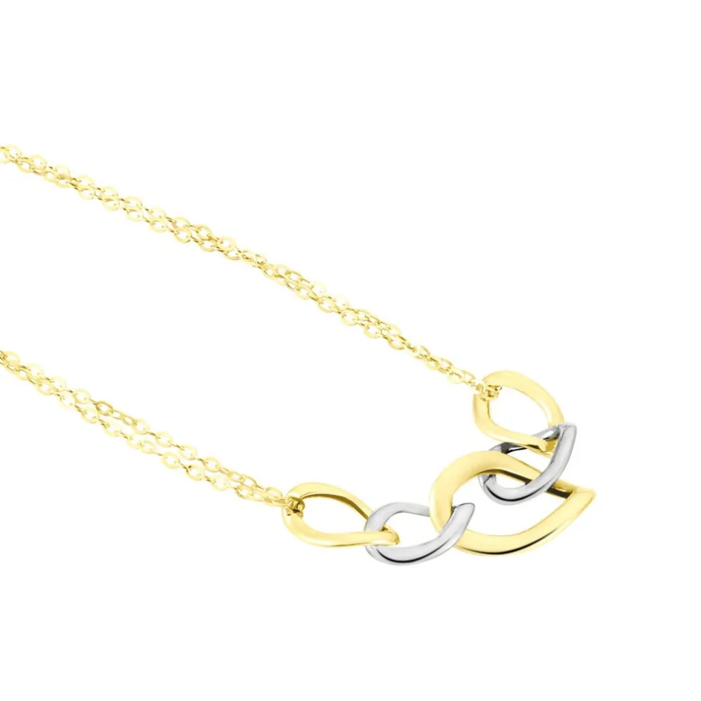 Collier Or Bicolore Acanthus