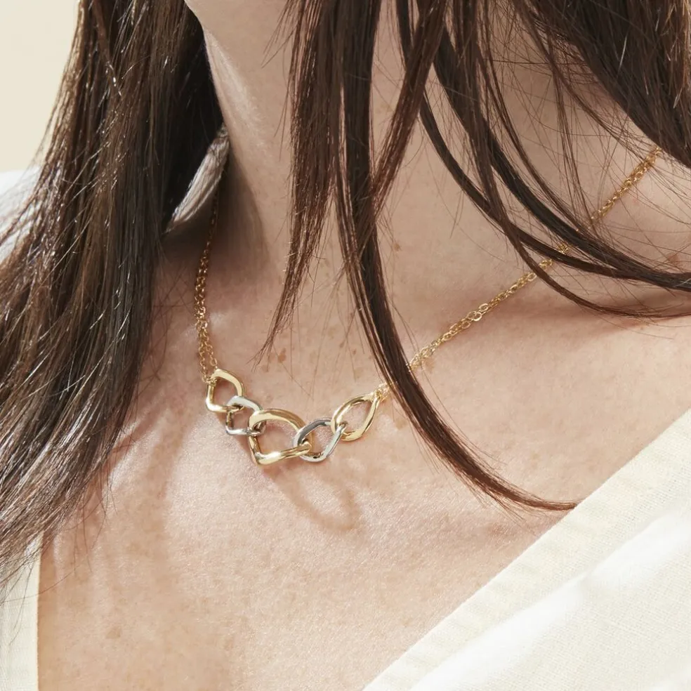 Collier Or Bicolore Acanthus